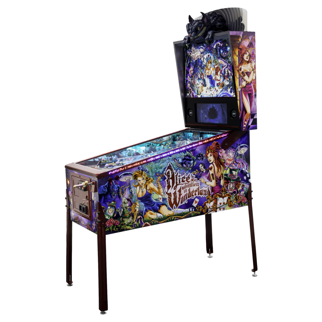 Alice's adventures in Wonderland pinball machine by Dutch Pinball Exclusive