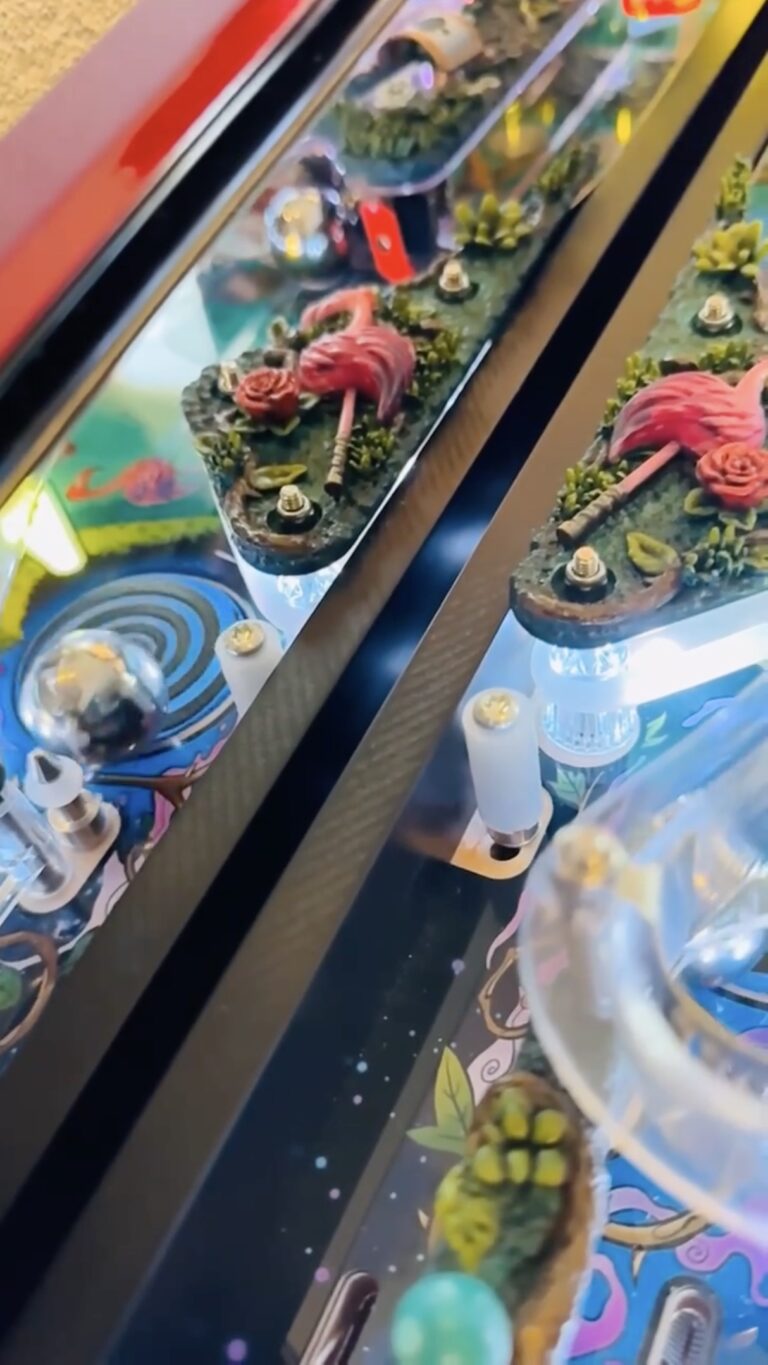 Outlane Saves on Alices Adventures In Wonderland Pinball